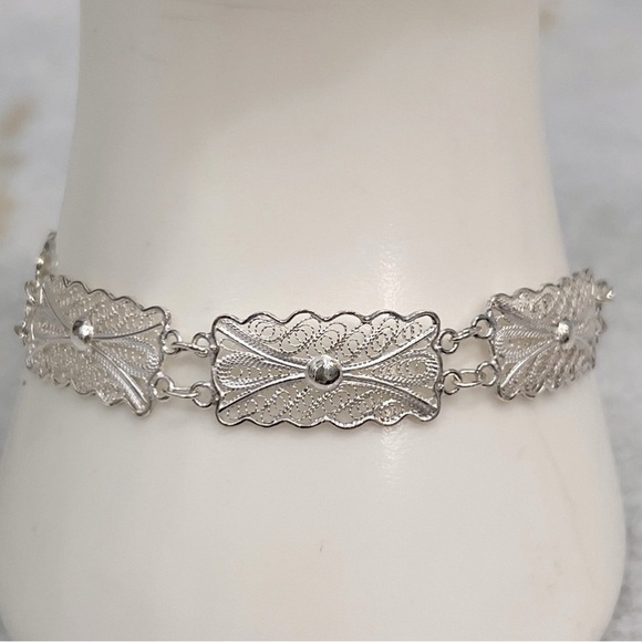 Sterling Silver Filigree Bracelet
